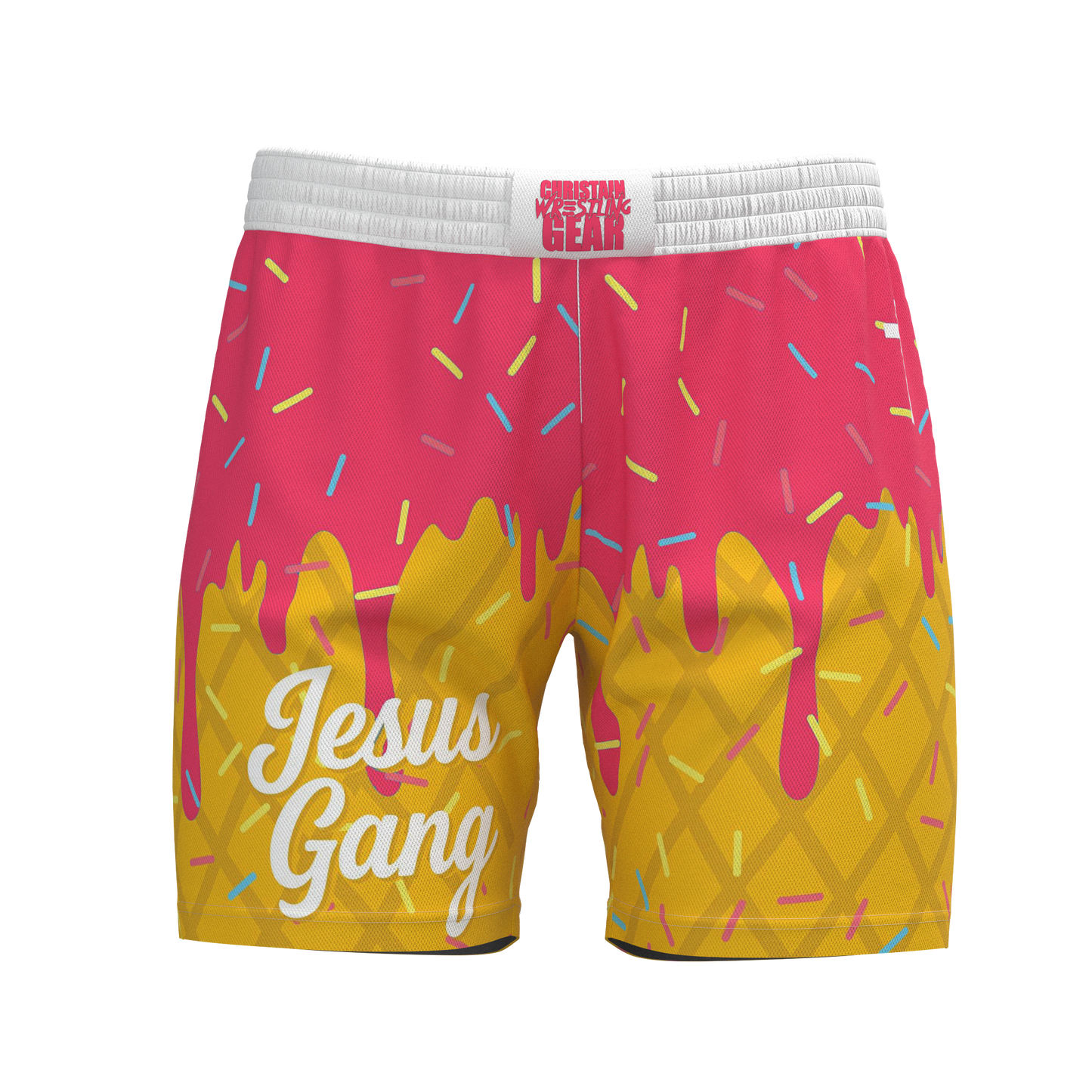 Jesus Gang Pink Fight Short