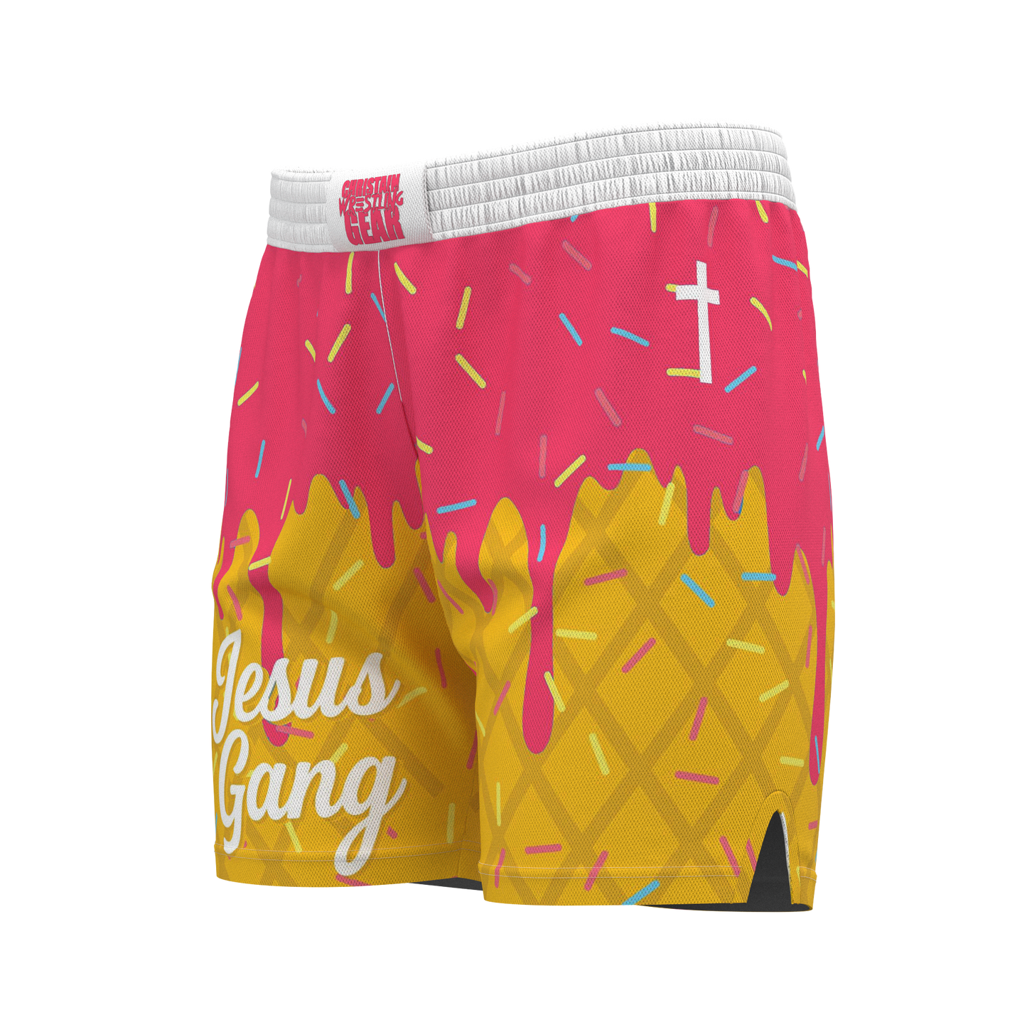 Jesus Gang Pink Fight Short
