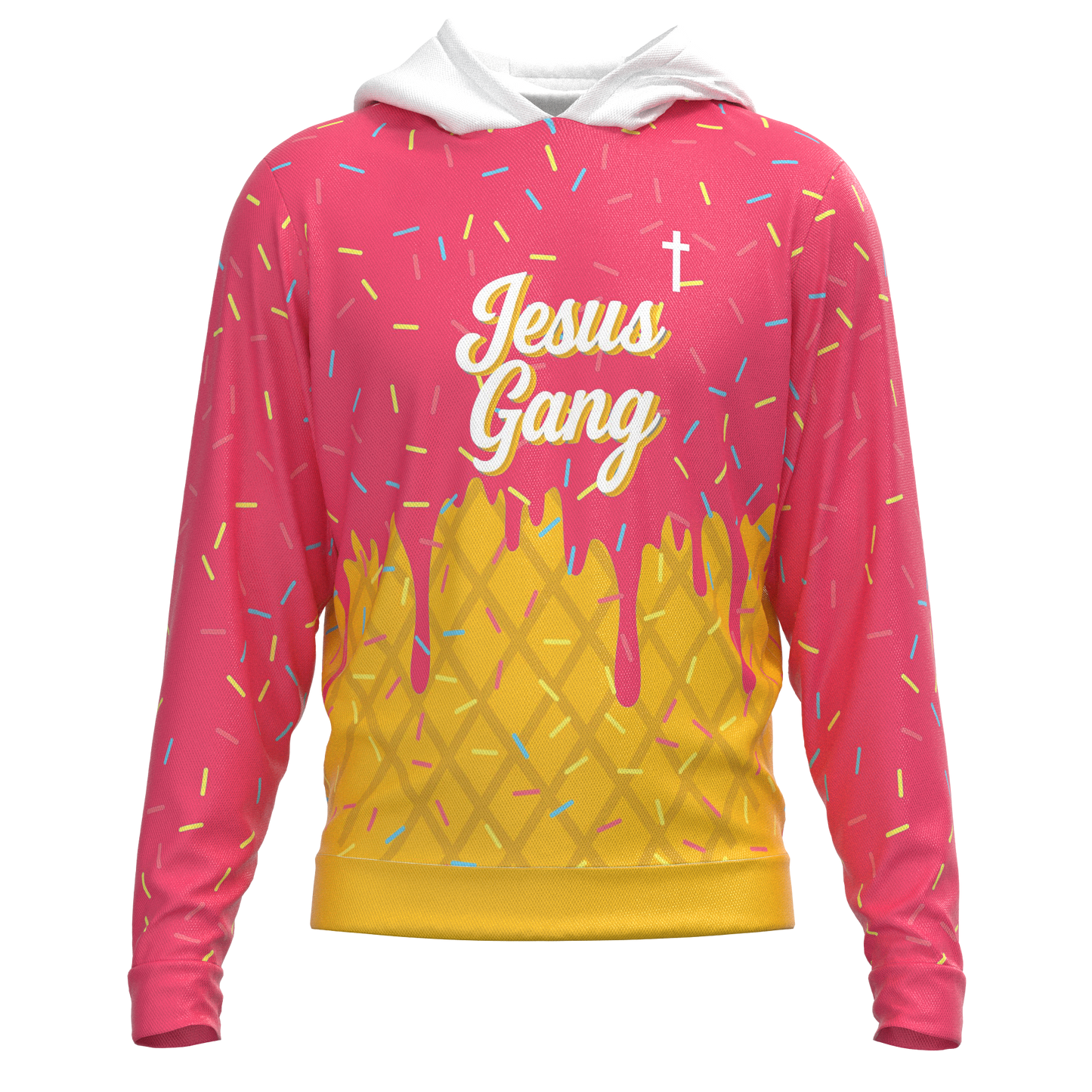 Jesus Gang Pink Hoodie
