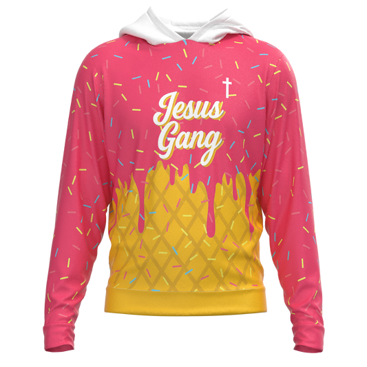 Jesus Gang Pink Hoodie