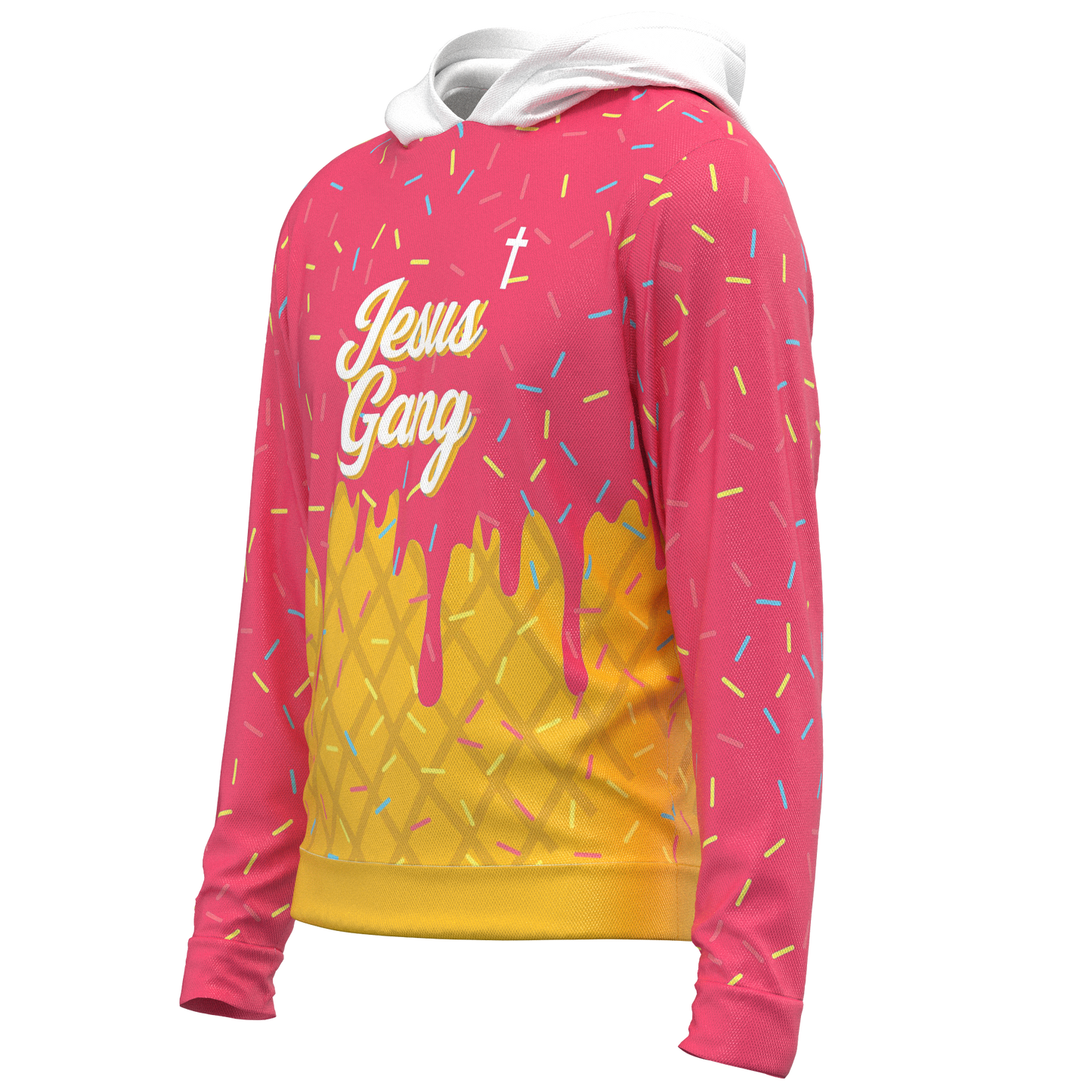 Jesus Gang Pink Hoodie