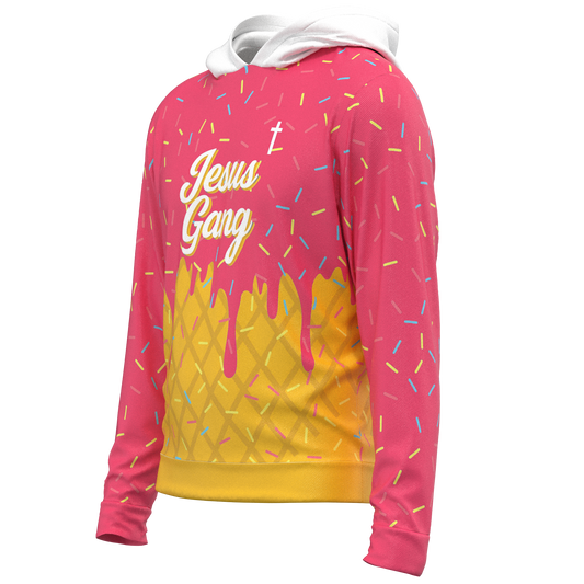 Jesus Gang Pink Hoodie